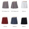 厚版雙線純色A LINE短裙 - Image 11