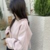 溫柔拼帶綁結圓領針織TOP - Image 2