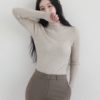 簡約半高領直紋百搭內搭 - Image 6