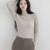 簡約半高領直紋百搭內搭 - Image 5